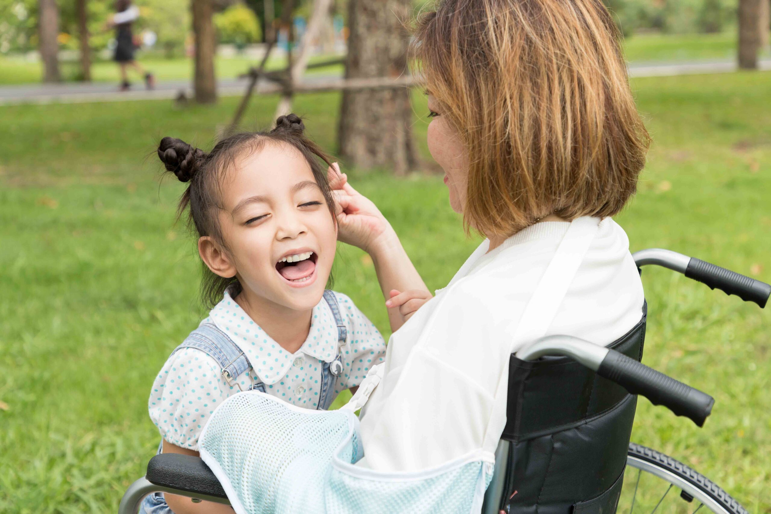 Caregiver with elderly parent